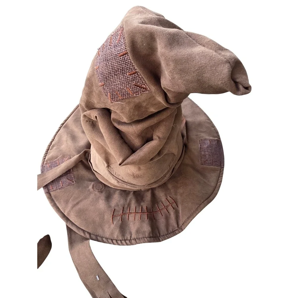 Harry Potter Wizarding World Animatronic Sorting‎ Hat Brown Patched Toy 13041 E2
